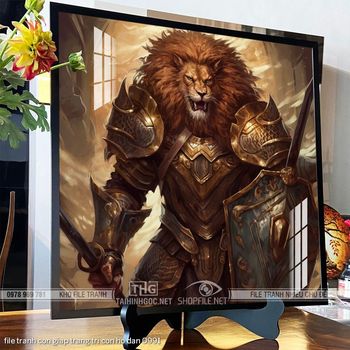 file tranh con giap trang tri con ho dan 0991