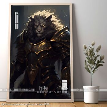 file tranh con giap trang tri con ho dan 0996