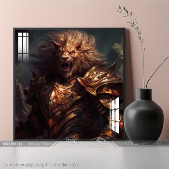 file tranh con giap trang tri con ho dan 0997