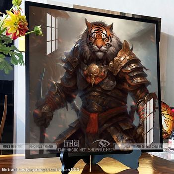 file tranh con giap trang tri con ho dan 1010