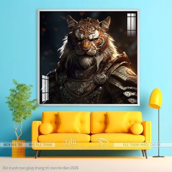 file tranh con giap trang tri con ho dan 1016