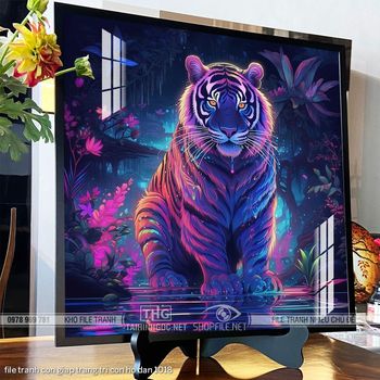 file tranh con giap trang tri con ho dan 1018