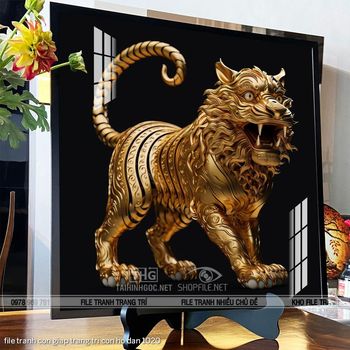 file tranh con giap trang tri con ho dan 1020