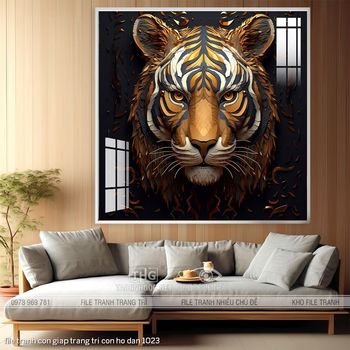 file tranh con giap trang tri con ho dan 1023