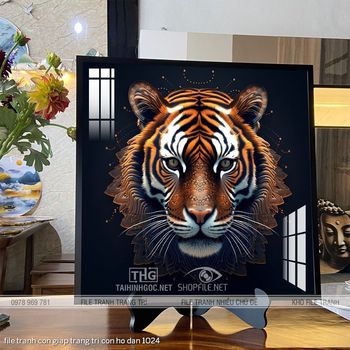 file tranh con giap trang tri con ho dan 1024