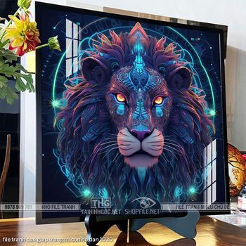 file tranh con giap trang tri con ho dan 1030