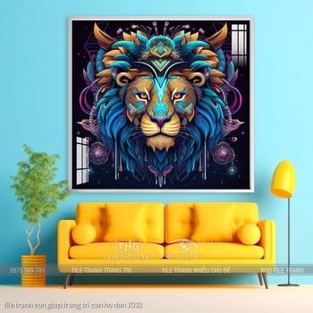 file tranh con giap trang tri con ho dan 1031