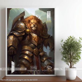 file tranh con giap trang tri con ho dan 1033