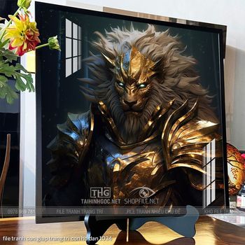 file tranh con giap trang tri con ho dan 1034