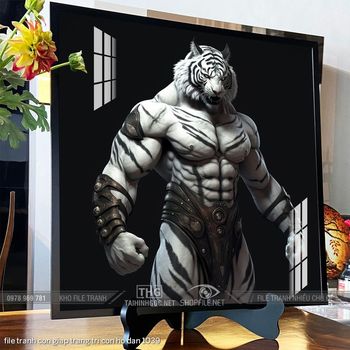 file tranh con giap trang tri con ho dan 1039