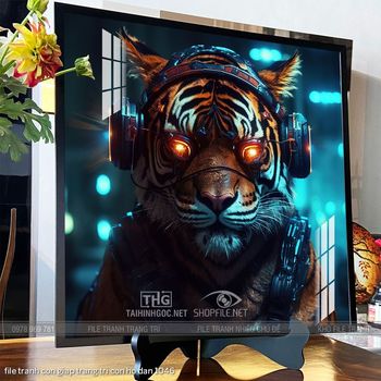 file tranh con giap trang tri con ho dan 1046