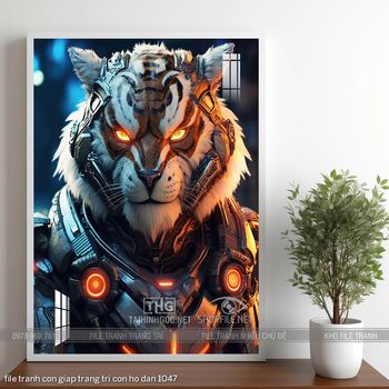 file tranh con giap trang tri con ho dan 1047