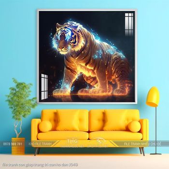 file tranh con giap trang tri con ho dan 1049