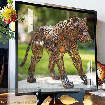 file tranh con giap trang tri con ho dan 1054