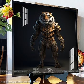 file tranh con giap trang tri con ho dan 1055