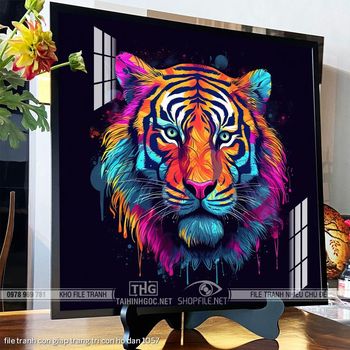 file tranh con giap trang tri con ho dan 1057