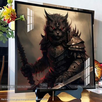 file tranh con giap trang tri con ho dan 1058