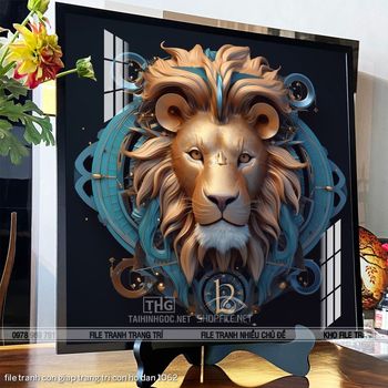 file tranh con giap trang tri con ho dan 1062