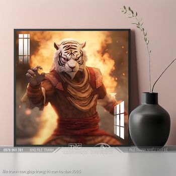 file tranh con giap trang tri con ho dan 1065