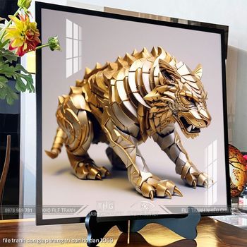 file tranh con giap trang tri con ho dan 1069