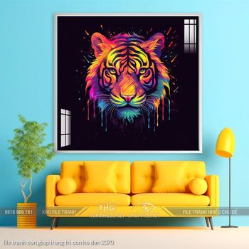 file tranh con giap trang tri con ho dan 1070