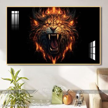 file tranh con giap trang tri con ho dan 1081