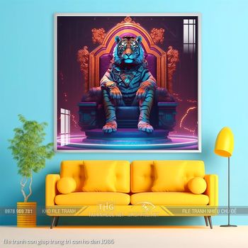 file tranh con giap trang tri con ho dan 1086