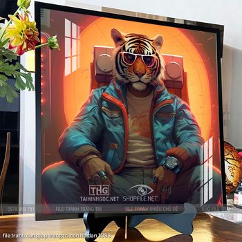 file tranh con giap trang tri con ho dan 1088