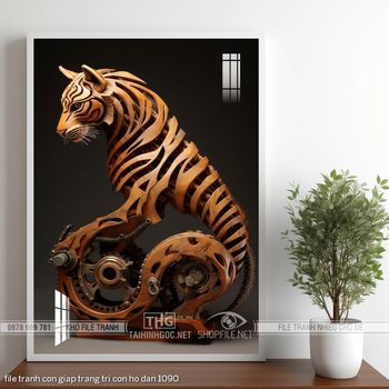 file tranh con giap trang tri con ho dan 1090