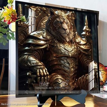 file tranh con giap trang tri con ho dan 1091