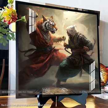 file tranh con giap trang tri con ho dan 1096