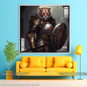 file tranh con giap trang tri con ho dan 1107