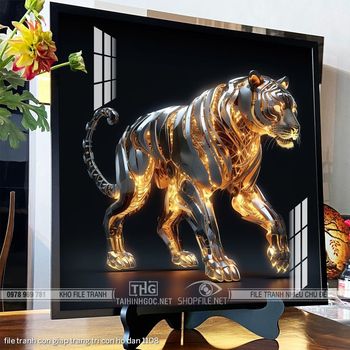 file tranh con giap trang tri con ho dan 1108