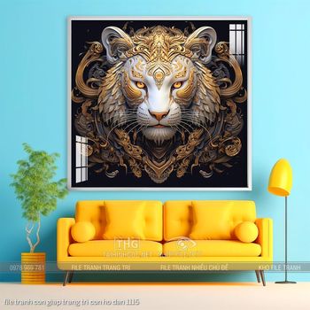 file tranh con giap trang tri con ho dan 1115