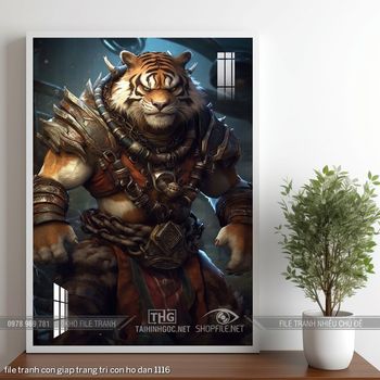 file tranh con giap trang tri con ho dan 1116