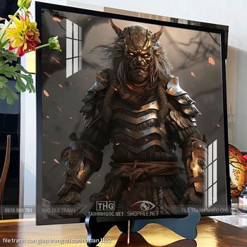 file tranh con giap trang tri con ho dan 1122