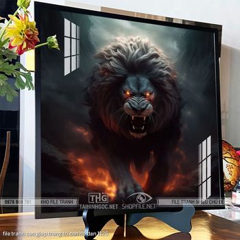 file tranh con giap trang tri con ho dan 1125