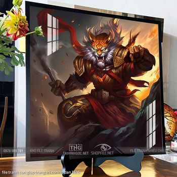 file tranh con giap trang tri con ho dan 1126