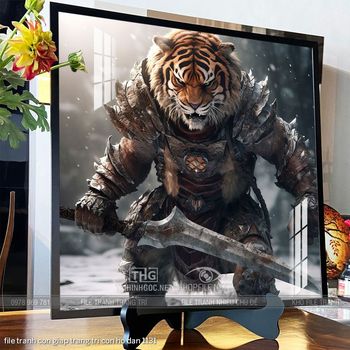 file tranh con giap trang tri con ho dan 1131