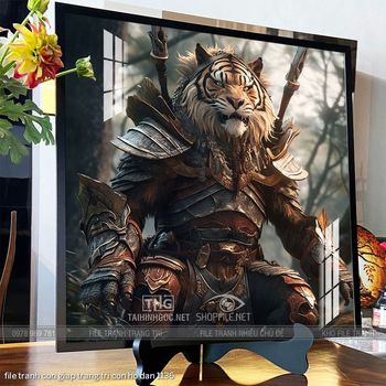 file tranh con giap trang tri con ho dan 1136