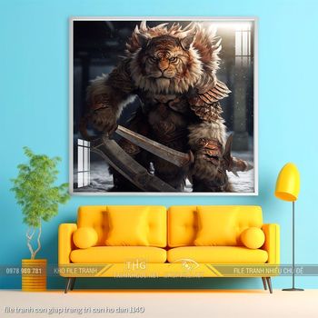 file tranh con giap trang tri con ho dan 1140