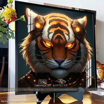 file tranh con giap trang tri con ho dan 1151