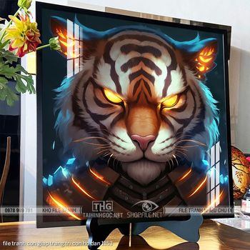 file tranh con giap trang tri con ho dan 1153