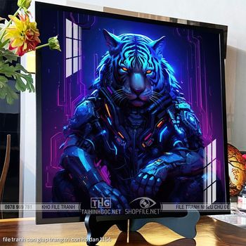 file tranh con giap trang tri con ho dan 1154