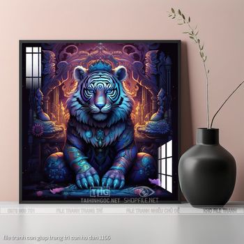 file tranh con giap trang tri con ho dan 1156