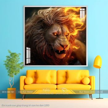 file tranh con giap trang tri con ho dan 1160