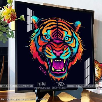 file tranh con giap trang tri con ho dan 1166