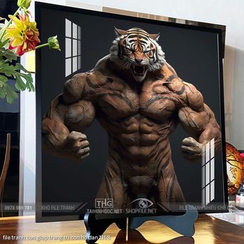 file tranh con giap trang tri con ho dan 1168