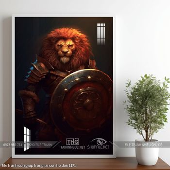 file tranh con giap trang tri con ho dan 1171