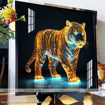 file tranh con giap trang tri con ho dan 1176